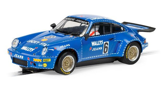 MODELLINO IN SCALA COMPATIBILE CON PORSCHE 911 CARRERA RSR 3.0 WALLYS JEANS  SLOT 1:32 SCALEXTRIC C4398