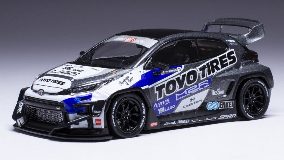 MODELLINO SCALA COMPATIBILE CON TOYOTA PANDEM GR YARIS TOYO 1:43 IXO MODEL MOC341