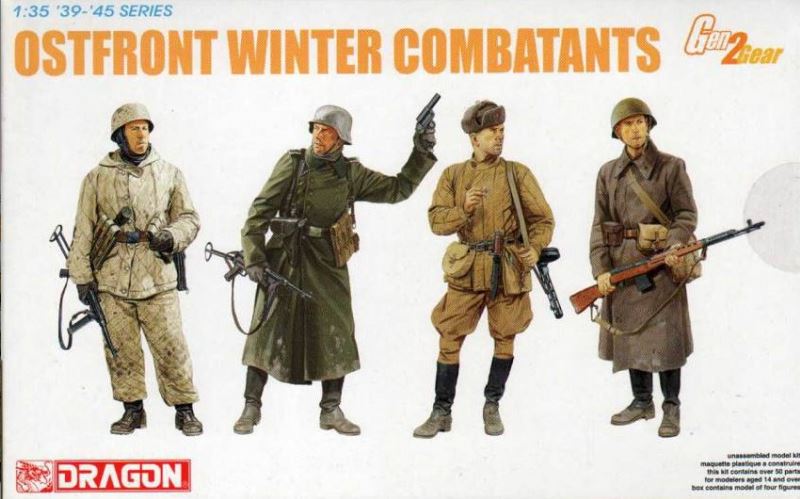 KIT DA MONTARE COMPATIBILE CON OSTFRONT WINTER COMBATANTS KIT 1:35 DRAGON D6652