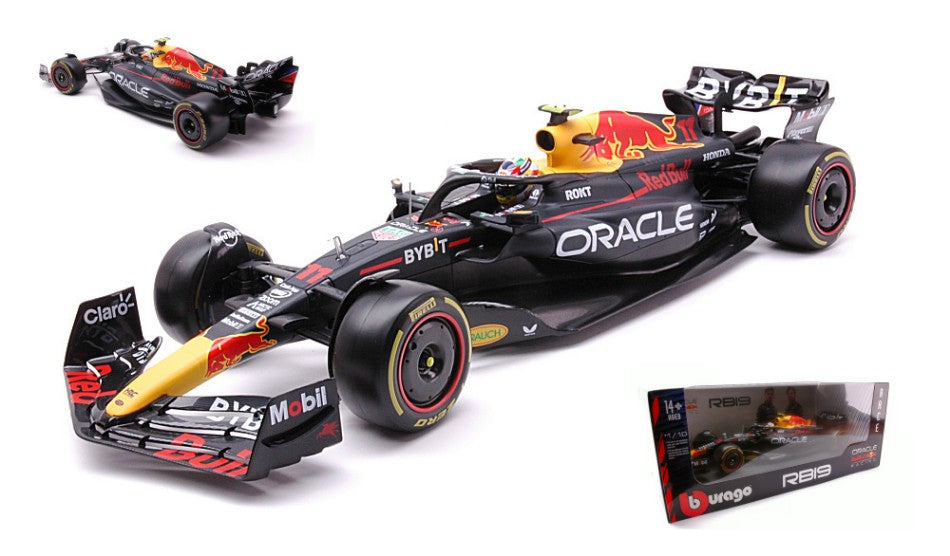 MODELLINO IN SCALA COMPATIBILE CON RED BULL RB19 N.11 2023 SERGIO PEREZ 1:18 BURAGO BU18003P