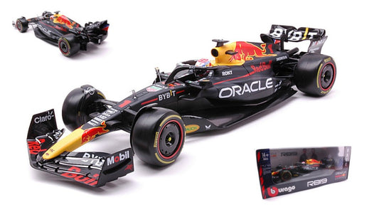 MODELLINO IN SCALA COMPATIBILE CON RED BULL RB19 N.1 WINNER QATAR GP 2023 MAX VERSTAPPEN 1:18 BURAGO BU18003V