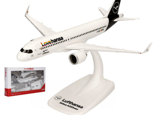 MODELLINO IN SCALA COMPATIBILE CON EUROWINGS AIRBUS 320neo "Lovhansa" 1:200 HERPA HP613880