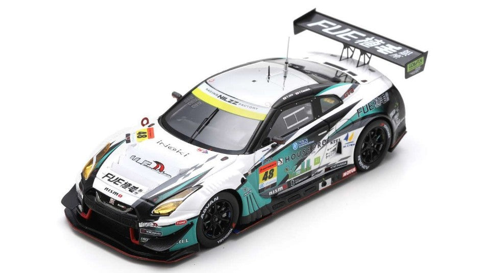 MODELLINO IN SCALA COMPATIBILE CON SYOKUMO GT-R N.48 SUPER GT300 2023 T.IDA-Y.TANAKA-T.T.SANADA 1:43 SPARK MODEL SGT080