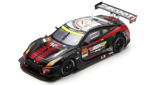 MODELLINO IN SCALA COMPATIBILE CON RUNUP RIVAUX GT-R N.360 SUPER GT300 2023 T.AOKI-A.TANAKA-T.OTAKI 1:43 SPARK MODEL SGT091