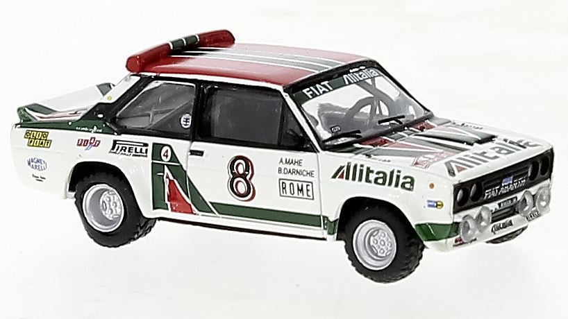 MODELLINO IN SCALA COMPATIBILE CON FIAT 131 ABARTH NR.8 ALITALIA MONTE CARLO DARNICHE 1:87 BREKINA BRE22653