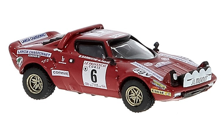 MODELLINO IN SCALA COMPATIBILE CON LANCIA STRATOS HF N.6 CHARDONNET 1:87 BREKINA BRE29657