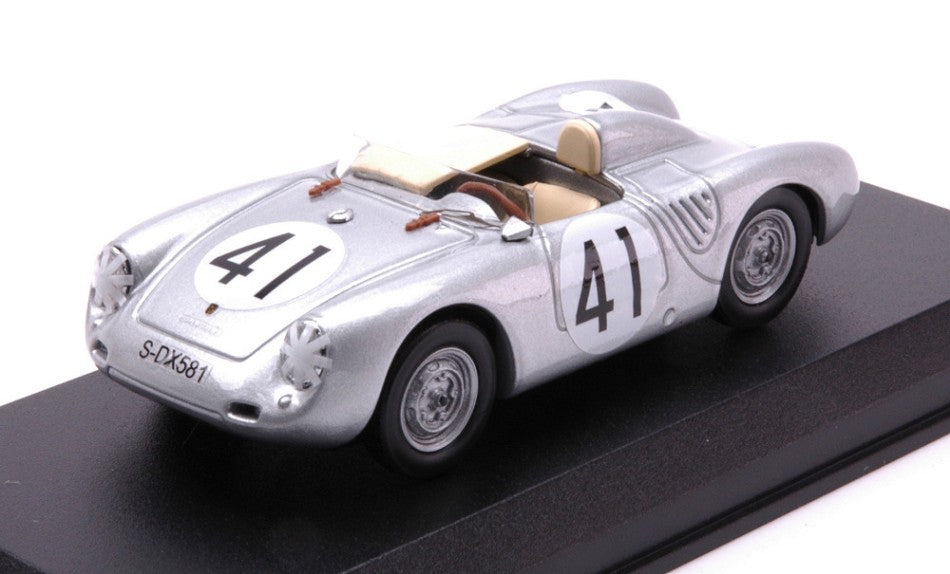 MODELLINO IN SCALA COMPATIBILE CON PORSCHE 550 RS 3rd 12 H SEBRING 1958 SCHELL-SEIDEL 1:43 BEST MODEL BT9850