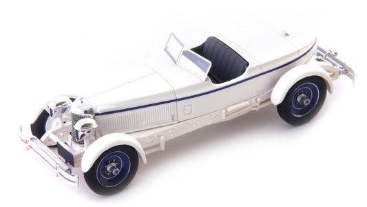 MODELLINO IN SCALA COMPATIBILE CON PACKARD 6th SERIES THOMPSON SPECIAL 1929 WHITE 1:43 AUTOCULT ATC02032