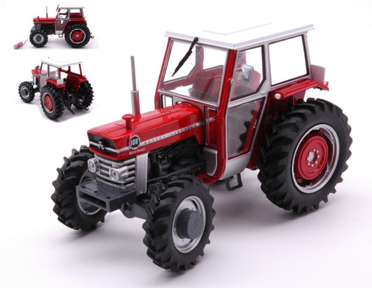 MODELLINO IN SCALA COMPATIBILE CON TRATTORE MASSEY FERGUSON M188 4x4 CAB 1:32 REPLICAGRI REPLI513