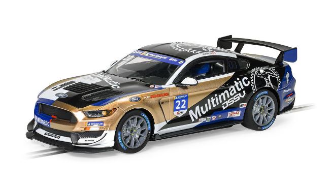 MODELLINO SCALA COMPATIBILE CON FORD MUSTANG GT4 CANADIAN GT 2021 MULTIMATIC SLOT 1:32 SCALEXTRIC C4403