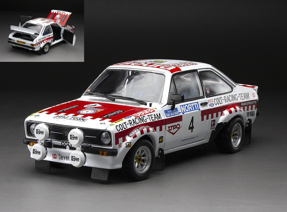 MODELLINO IN SCALA COMPATIBILE CON FORD ESCORT RS 1800 N.4 3rd 1000 LAKES RALLY T.MAKINEN-H.LIDDON 1:18 SUNSTAR SS4856