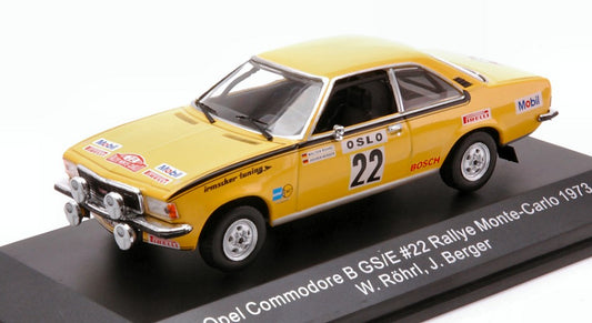 MODELLINO IN SCALA COMPATIBILE CON OPEL COMMODORE B GS/E N.22 RALLY MONTE CARLO 1973 W.ROHRL-J.BERGER 1:43 CMR CLASSIC MODEL REPLICARS WRC026