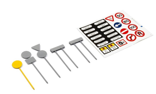 MODELLINO IN SCALA COMPATIBILE CON SET ROAD SIGNS METALLIC 1:43 SPARK MODEL ATA43007