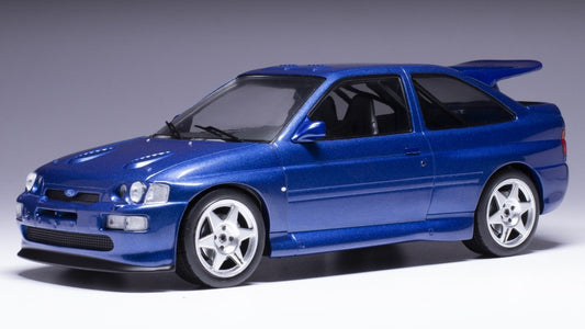 MODELLINO SCALA COMPATIBILE CON FORD ESCORT RS COSWORTH 1996 MET.BLUE READY TO RACE 1:18 IXO MODEL 18CMC180