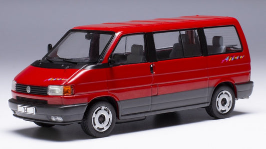 MODELLINO SCALA COMPATIBILE CON VW TRANSPORT T4 1990 RED 1:43 IXO MODEL CLC555