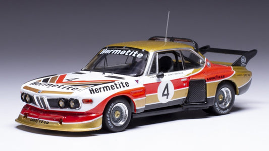 MODELLINO SCALA COMPATIBILE CON BMW 3.5 CSL N.4 SILVERSTONE 1976 GR.5 FITZPATRICK-WALKINSHAW 1:43 IXO MODEL GTM167