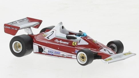 MODELLINO IN SCALA COMPATIBILE CON FERRARI 312 T2 N.2 1976 C.REGAZZONI 1:87 BREKINA BRE22976