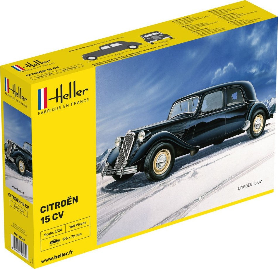 KIT DA MONTARE COMPATIBILE CON CITROEN 15 CV KIT 1:24 HELLER HL80763