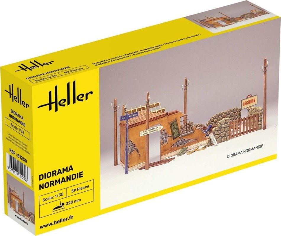 KIT DA MONTARE COMPATIBILE CON DIORAMA NORMANDIE KIT 1:35 HELLER HL81250