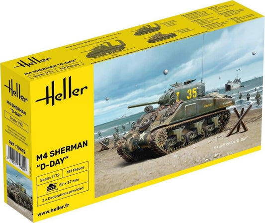 KIT DA MONTARE COMPATIBILE CON M4 SHERMAN D-DAY KIT 1:72 HELLER HL79892