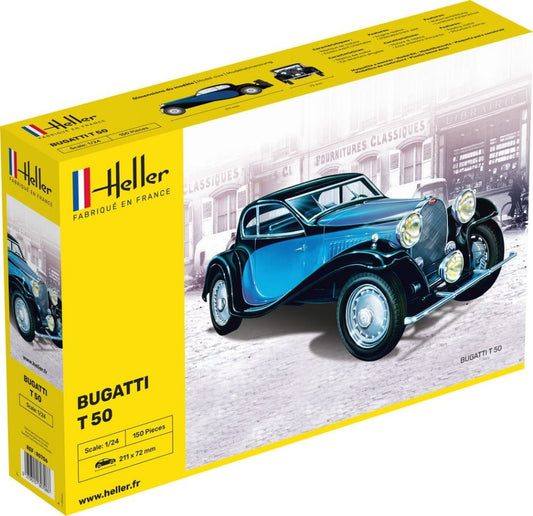 KIT DA MONTARE COMPATIBILE CON BUGATTI T50 KIT 1:24 HELLER HL80706