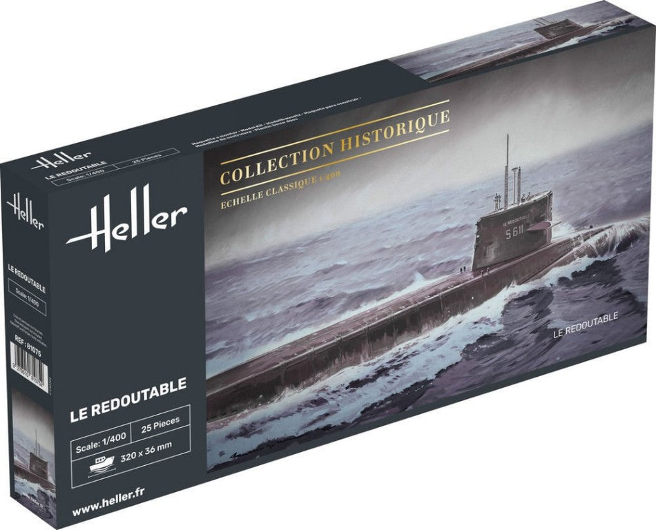 KIT DA MONTARE COMPATIBILE CON U-BOAT S/M REDOUTABLE KIT 1:400 HELLER HL81075