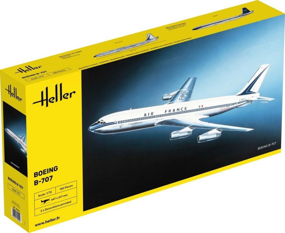 KIT DA MONTARE COMPATIBILE CON B-707 AF KIT 1:72 HELLER HL80452