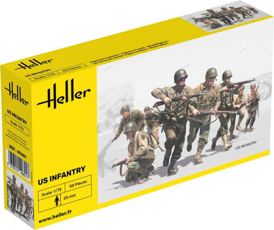 KIT DA MONTARE SCALA COMPATIBILE CON US INFANTRY KIT 1:72 HELLER HL49601