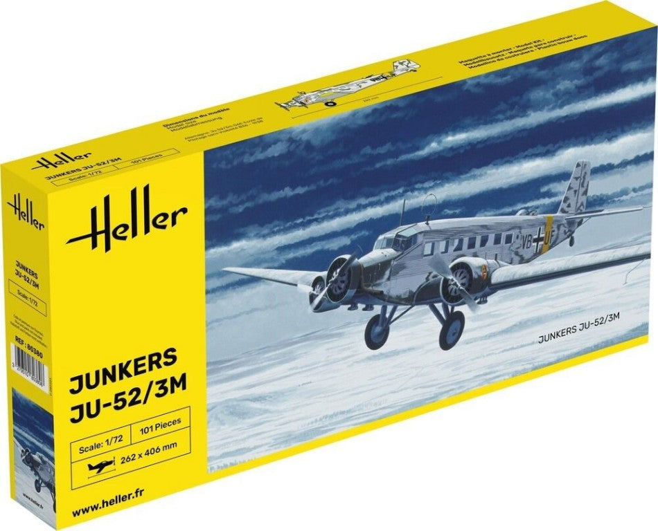 KIT DA MONTARE COMPATIBILE CON JU-52/3m KIT 1:72 HELLER HL80380