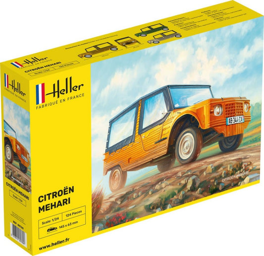 KIT DA MONTARE COMPATIBILE CON CITROEN MEHARI VERSION 1 KIT 1:24 HELLER HL80760