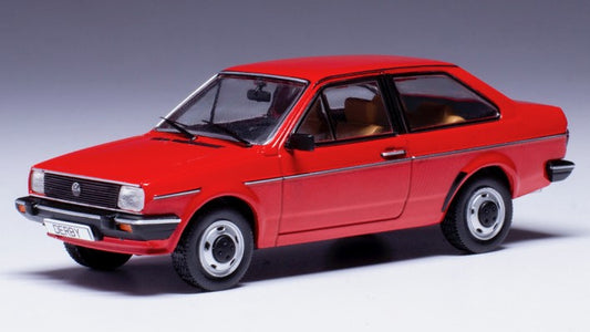 MODELLINO SCALA COMPATIBILE CON VW DERBY MK II 1981 RED 1:43 IXO MODEL CLC546