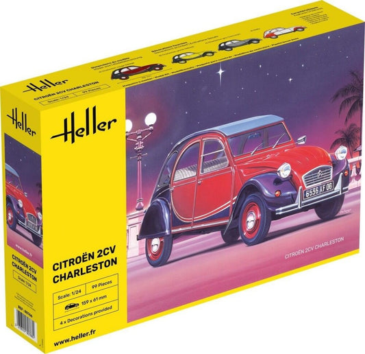 KIT DA MONTARE COMPATIBILE CON CITROEN 2 CV CHARLESTON KIT 1:24 HELLER HL80766