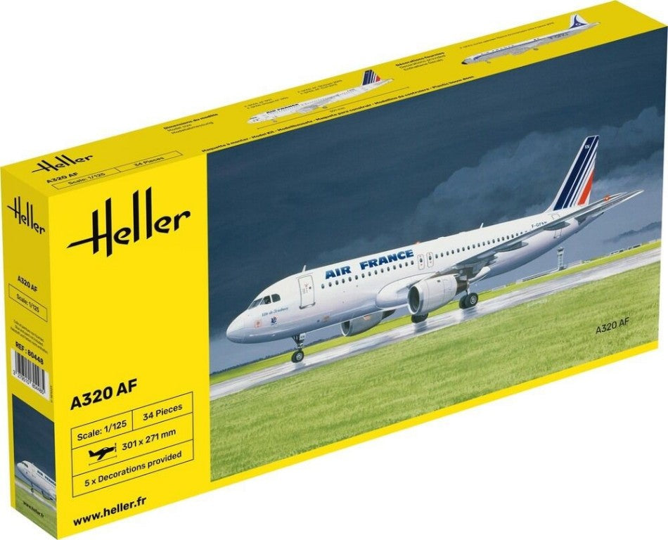 KIT DA MONTARE COMPATIBILE CON AEREO A 320 AF KIT 1:125 HELLER HL80448