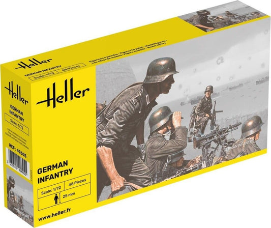 KIT DA MONTARE SCALA COMPATIBILE CON GERMAN INFANTRY KIT 1:72 HELLER HL49605