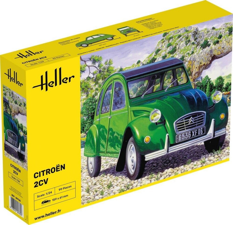 KIT DA MONTARE COMPATIBILE CON CITROEN 2 CV KIT 1:24 HELLER HL80765