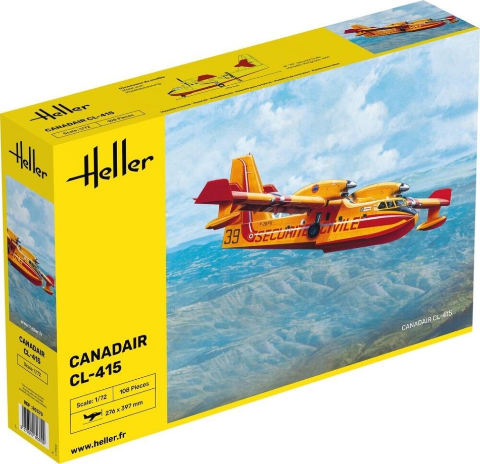 KIT DA MONTARE COMPATIBILE CON CANADAIR CL-415 KIT 1:72 HELLER HL80370