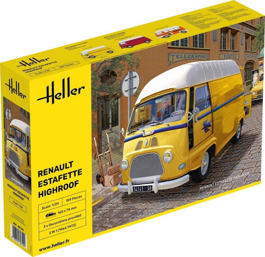 KIT DA MONTARE COMPATIBILE CON ESTAFETTE HIGHROOF KIT 1:24 HELLER HL80740