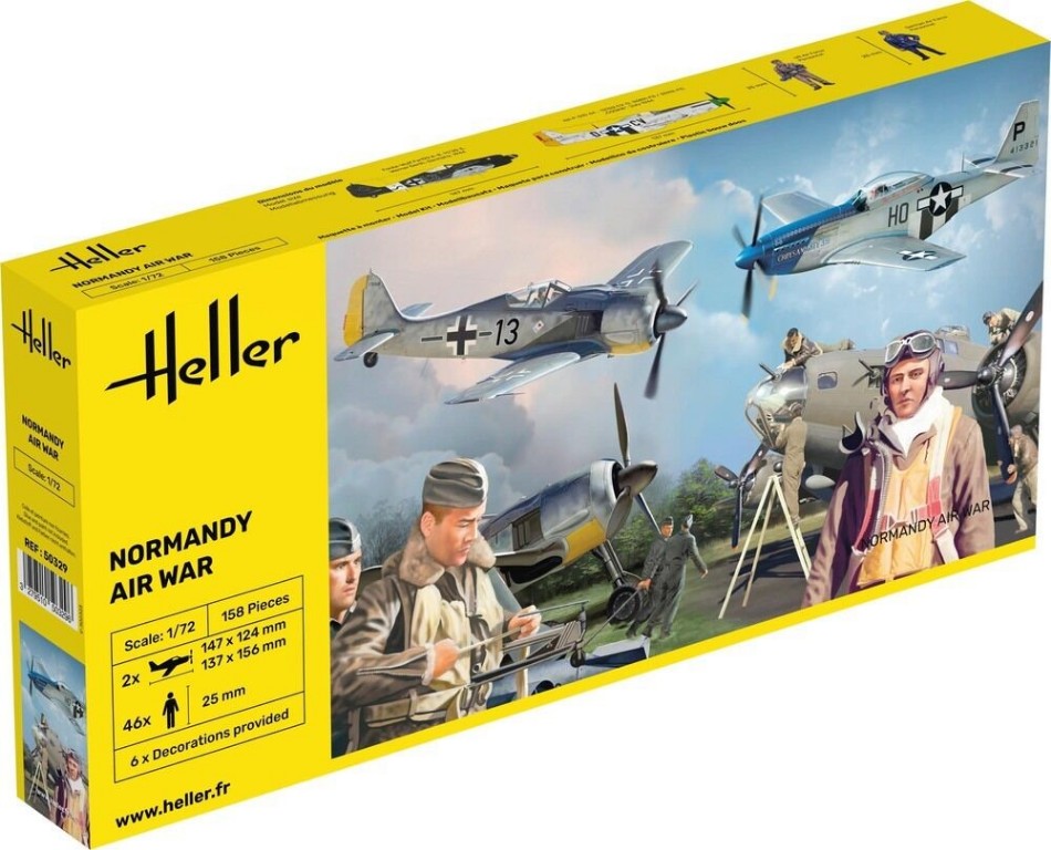 KIT DA MONTARE COMPATIBILE CON NORMANDY AIRWAR KIT 1:72 HELLER HL50329