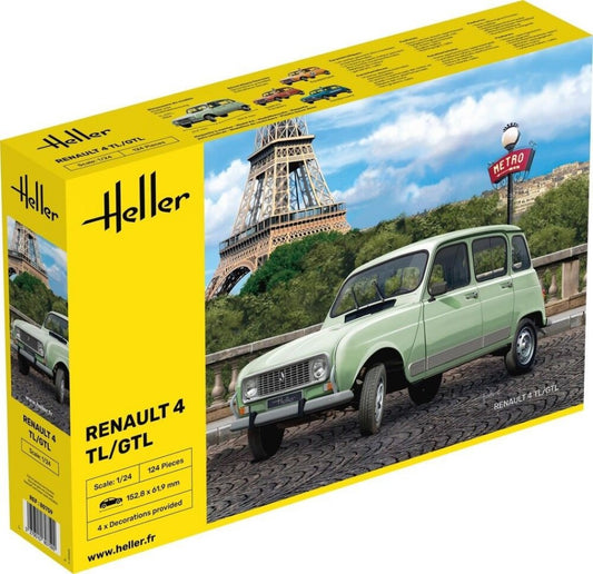 KIT DA MONTARE COMPATIBILE CON RENAULT 4TL/GTL KIT 1:24 HELLER HL80759