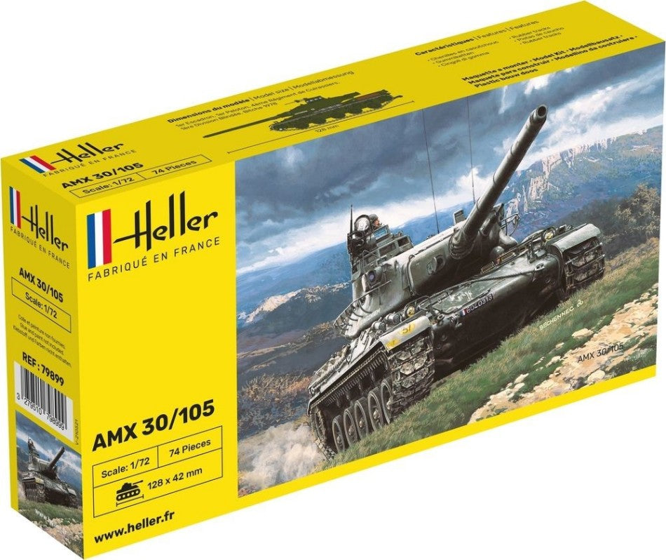 KIT DA MONTARE COMPATIBILE CON AMX 30/105 KIT 1:72 HELLER HL79899