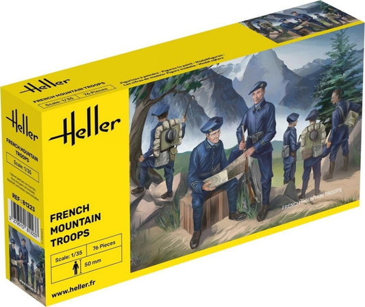 KIT DA MONTARE COMPATIBILE CON FRENCH MOUNTAIN TROOPS KIT 1:35 HELLER HL81223