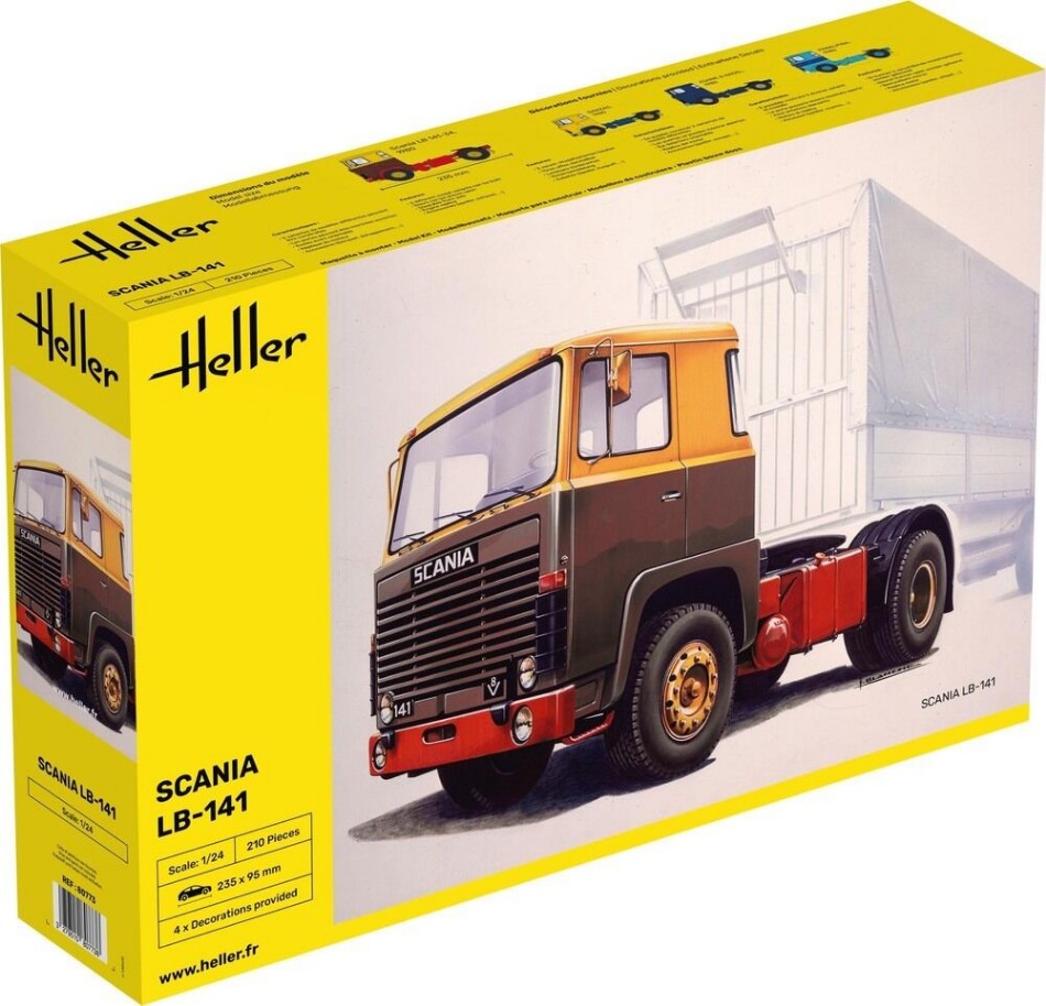 KIT DA MONTARE COMPATIBILE CON TRUCK LB-141 KIT 1:24 HELLER HL80773