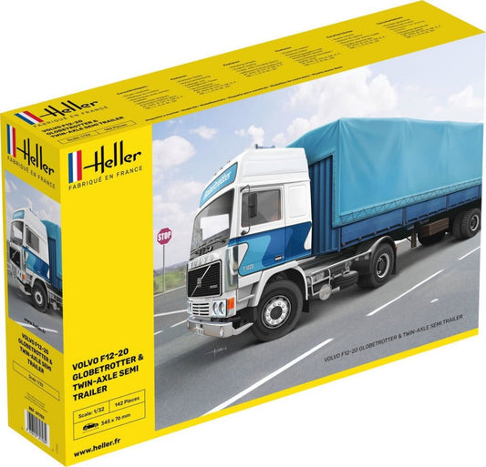 KIT DA MONTARE COMPATIBILE CON F12-20 GLOBETROTTER & TWIN-AXLE SEMI TRAILER KIT 1:32 HELLER HL81703