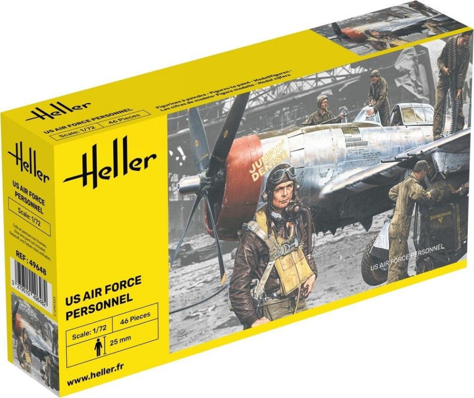 KIT DA MONTARE SCALA COMPATIBILE CON US AIR FORCE PERSONAL KIT 1:72 HELLER HL49648