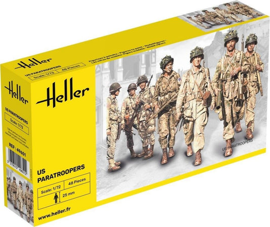 KIT DA MONTARE SCALA COMPATIBILE CON US FALLSCHIRMJAGER KIT 1:72 HELLER HL49651