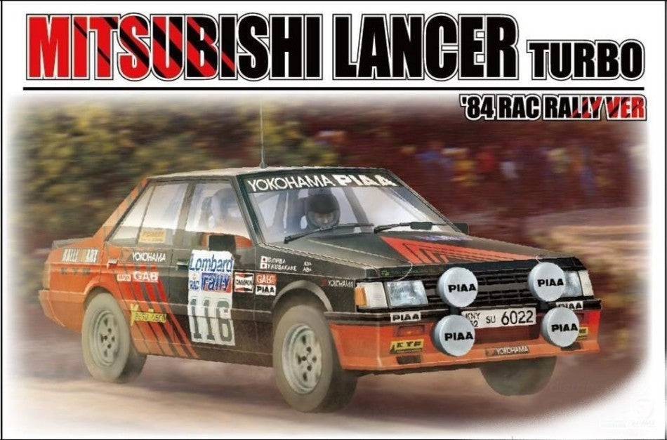 KIT DA MONTARE COMPATIBILE CON MITSUBISHI LANCER TURBO RAC RALLY VERSION 1984  KIT 1:24 BEEMAX BMX24022