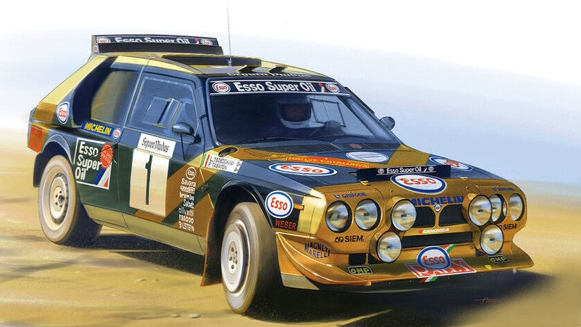 KIT DA MONTARE COMPATIBILE CON LANCIA DELTA S4 CATALUNYA RALLY 1986 KIT 1:24 BEEMAX BMX24034