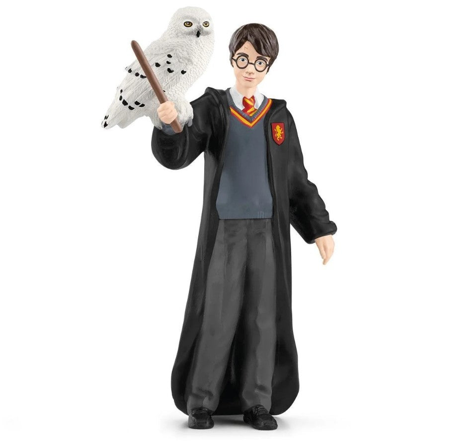 MODELLINO IN SCALA COMPATIBILE CON HARRY POTTER & EDVIGE "HARRY POTTER SAGA" 4 x 2,5 x 10 cm SCHLEICH SCH42633