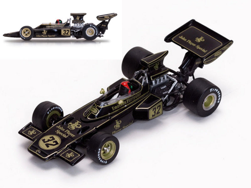 MODELLINO IN SCALA COMPATIBILE CON LOTUS 72D EMERSON FITTIPALDI 1972 N.32 WINNER BELGIUM GP 1:43 QUARTZO Q27851