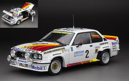 MODELLINO IN SCALA COMPATIBILE CON OPEL ASCONA 400 N.2 WINNER RALLY COSTA BRAVA 1982 TONY-RUDY 1:18 SUNSTAR SS5388